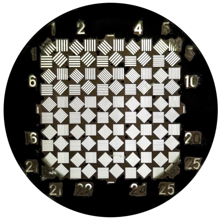 Мира ГОИ коллиматора ОСК-2 крупным планом